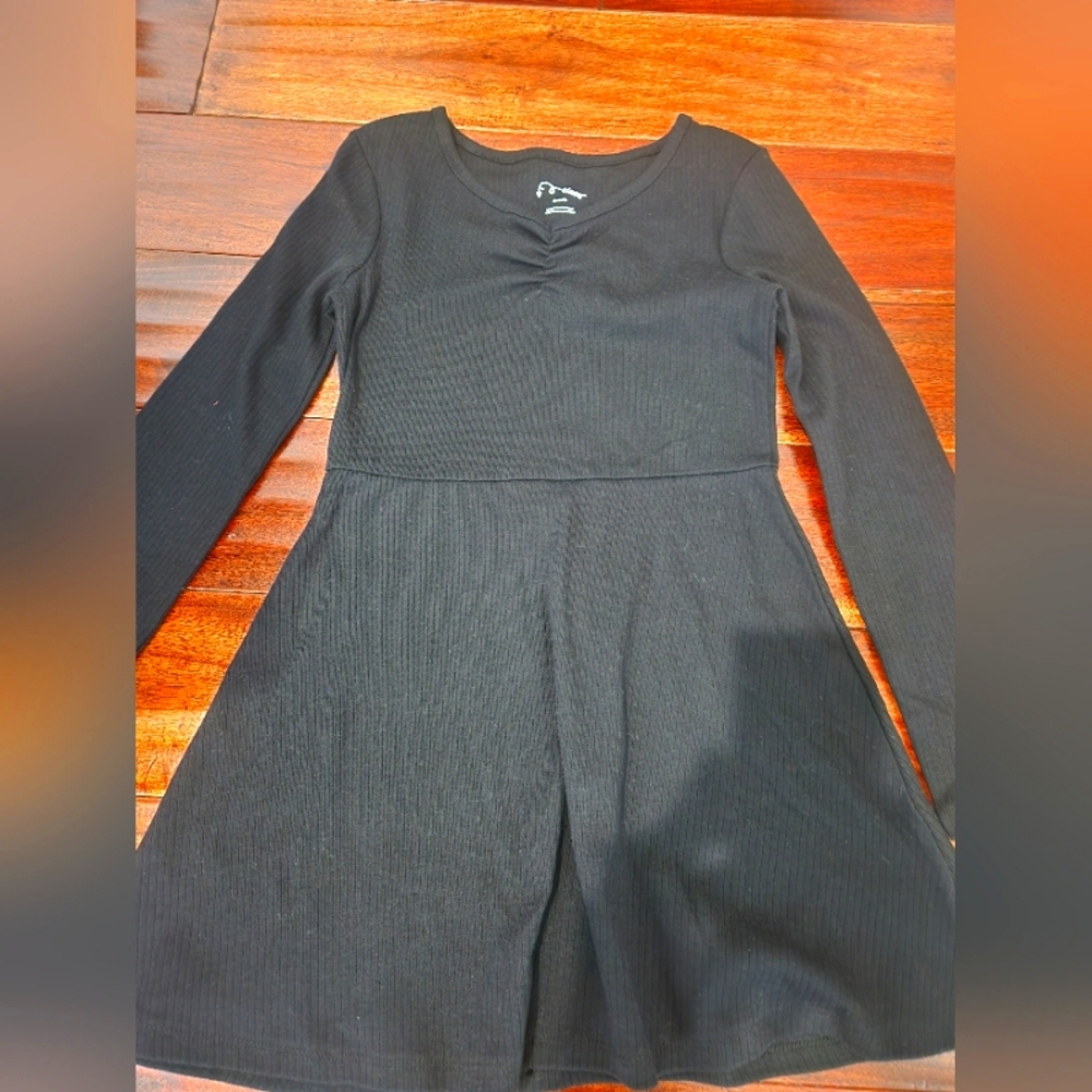 Art Class Girls Black Long Sleeve Dress Small (6/7) - NWOT